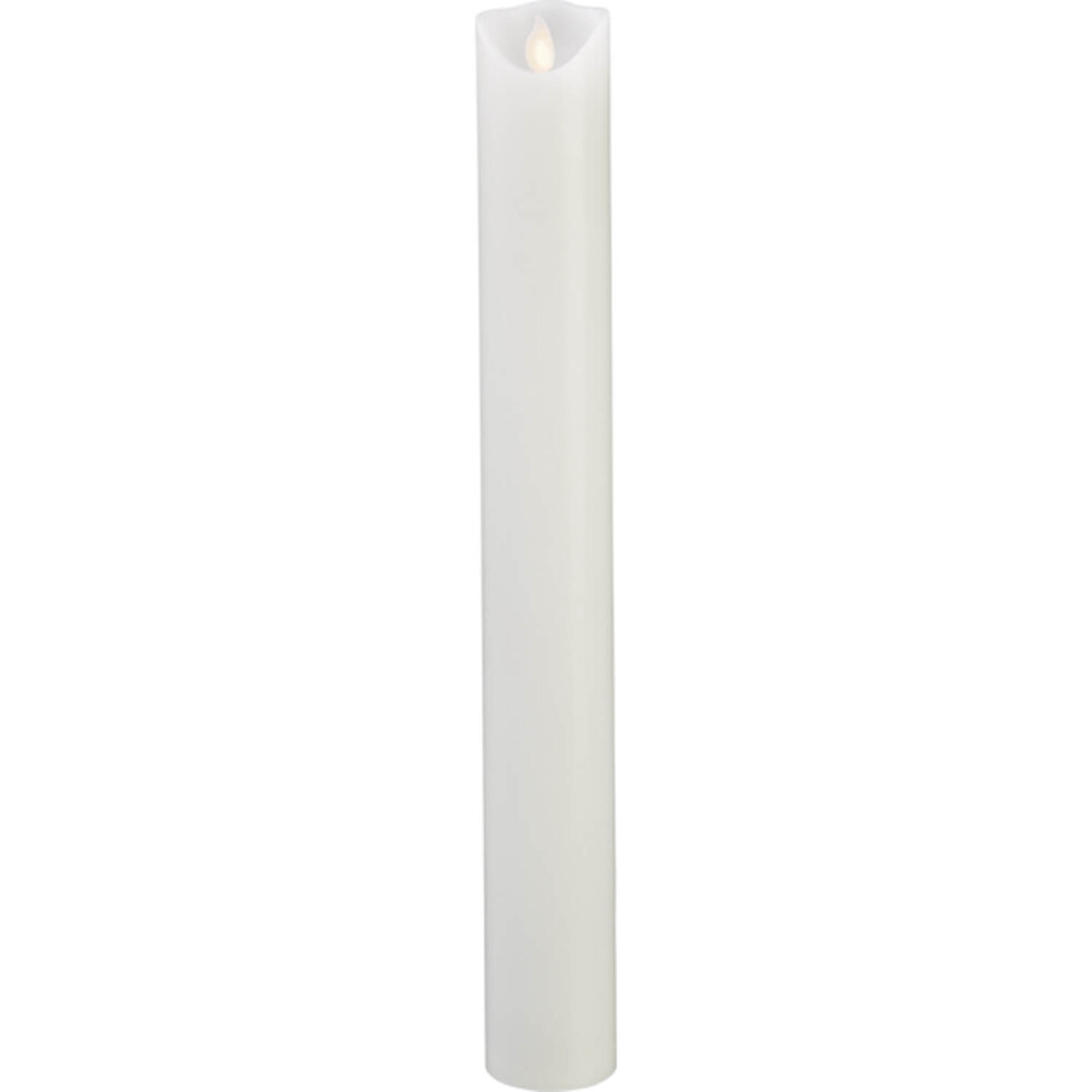 elegante LED Kerze von Star Trading mit einem lebendigen Flammeneffekt und Timerfunktion