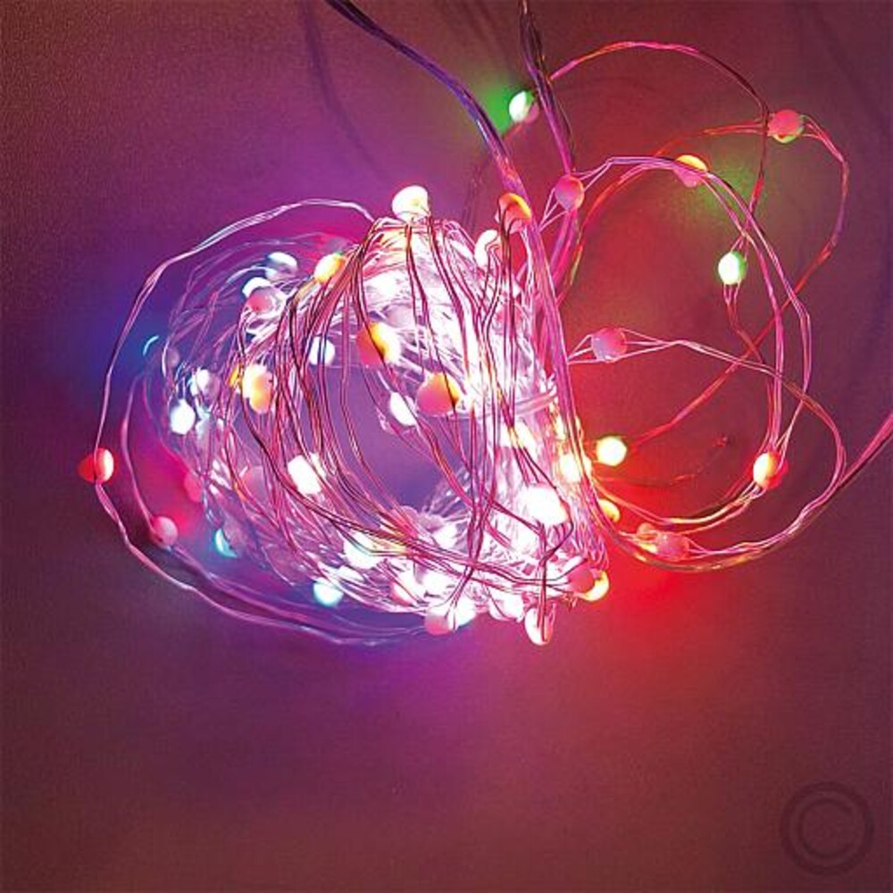 Lebhafte Microlichterkette von Lotti mit 200 farbenfrohen RGB LED