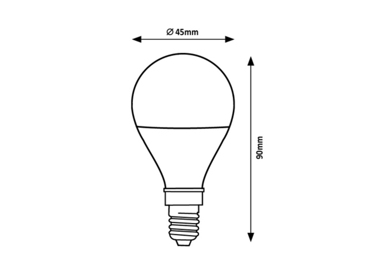 LED-Leuchtmittel 79003, E14, 5W, 450lm, Kunststoff, weiß, rgb, smarthomefähig, ø45mm