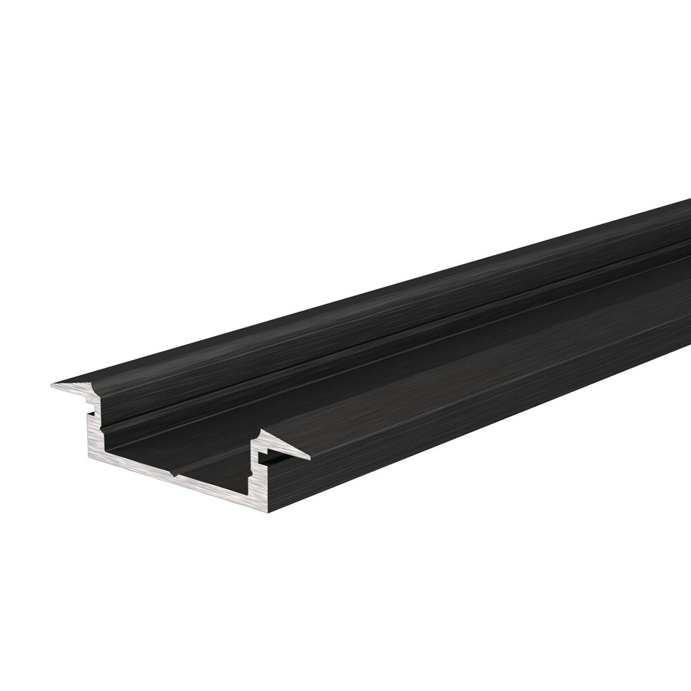 Schwarzes, mattes LED-Profil von Deko-Light, eloxiert und optimal geeignet für 15-16.3 mm LED-Stripes