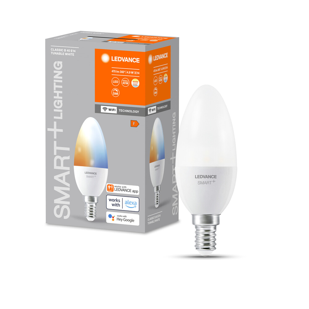 Hochwertiges, energiesparendes Leuchtmittel der Marke LEDVANCE mit einstellbarer weißer Beleuchtung