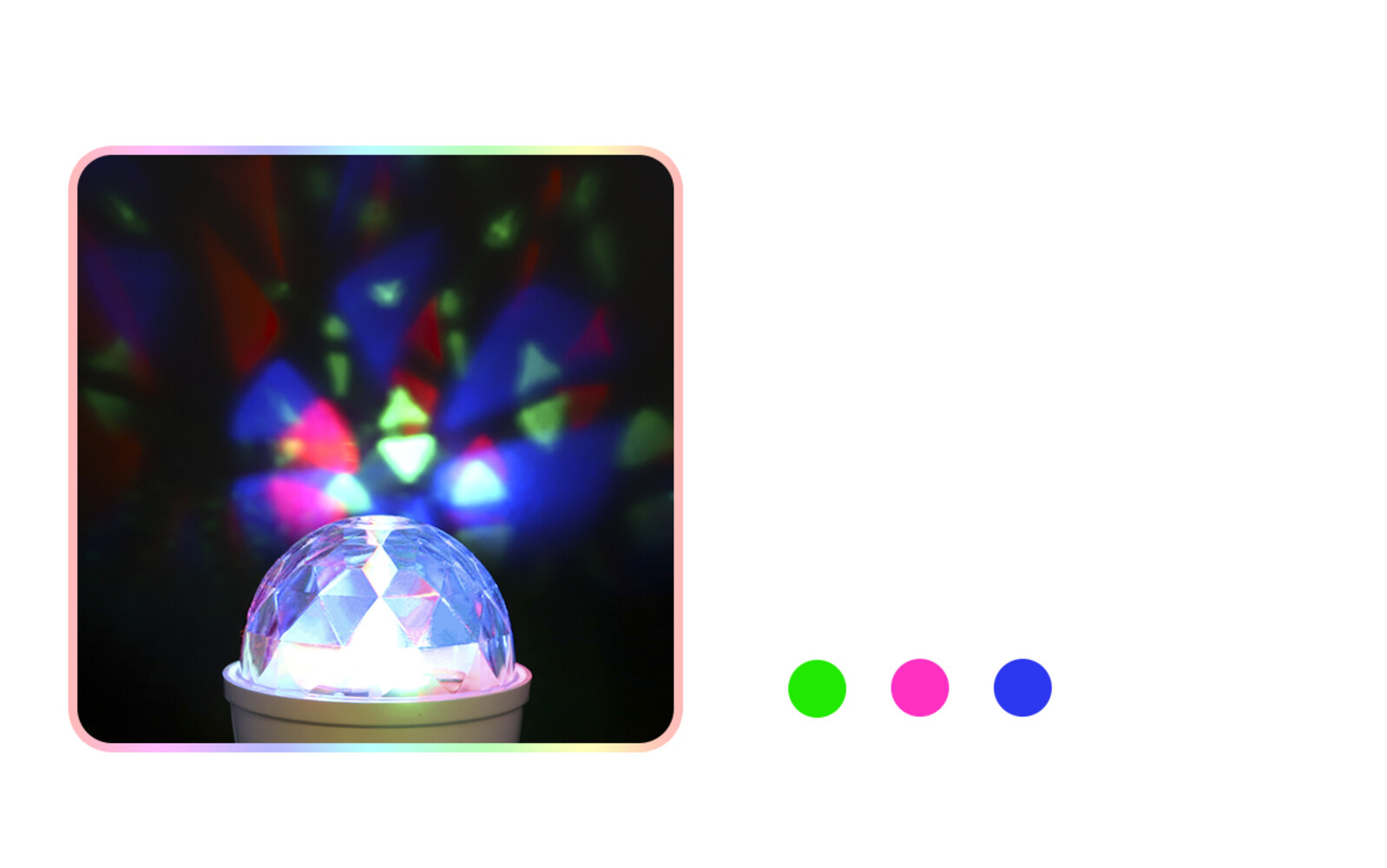 Rotierende, leuchtende Disco Glühlampe von LED Universum