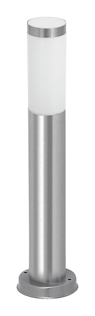 Außenstehleuchte Inox torch 8263, E27, Metall, silber-weiß, rund, Modern, ø76mm