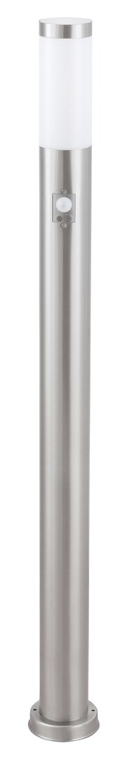 Außenstehleuchte Inox torch 8268, E27, Metall, silber-weiß, rund, Modern, ø76mm