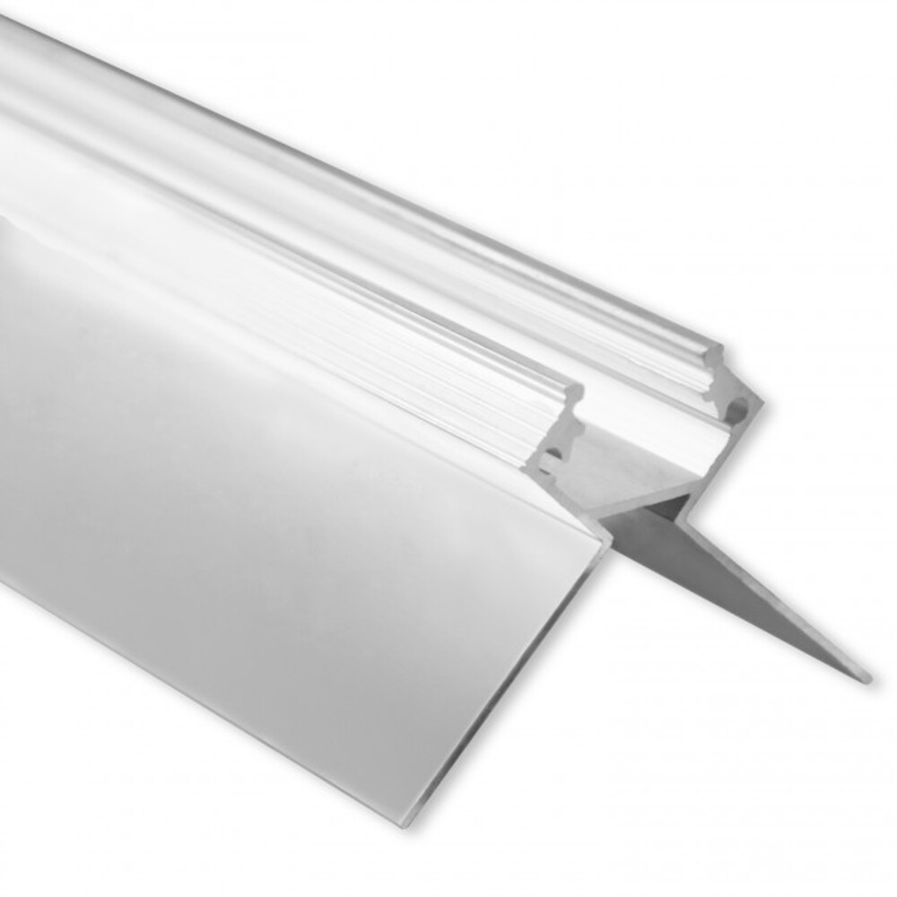 Hochwertiges LED-Profil für Trockenbau von GALAXY profiles mit einer Länge von 200 cm, geeignet für LED-Stripes mit einer maximalen Breite von 12 mm