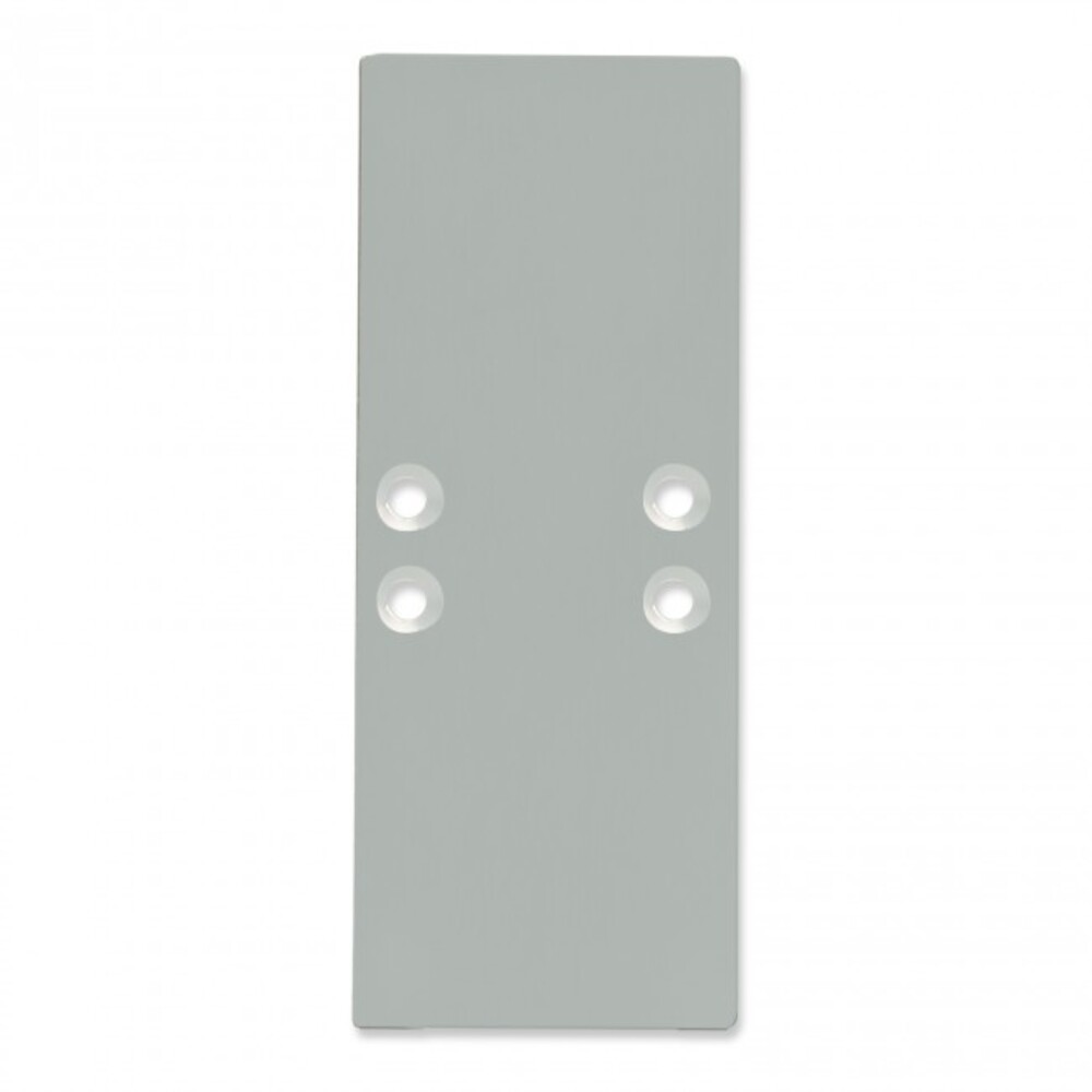 Hochwertige silberne Endkappen von GALAXY profiles im modernen Aluminium-Design