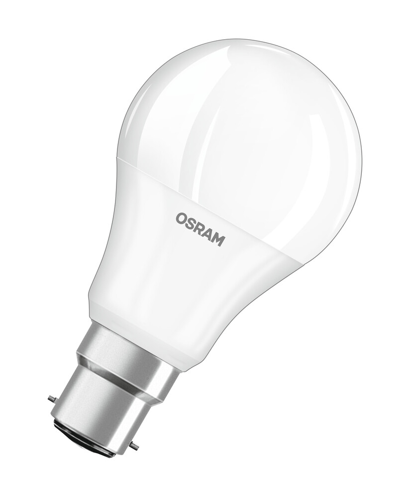 Hochwertiges, helles LED-Leuchtmittel von OSRAM mit warmweißer Lichtfarbe und hoher Energieeffizienz