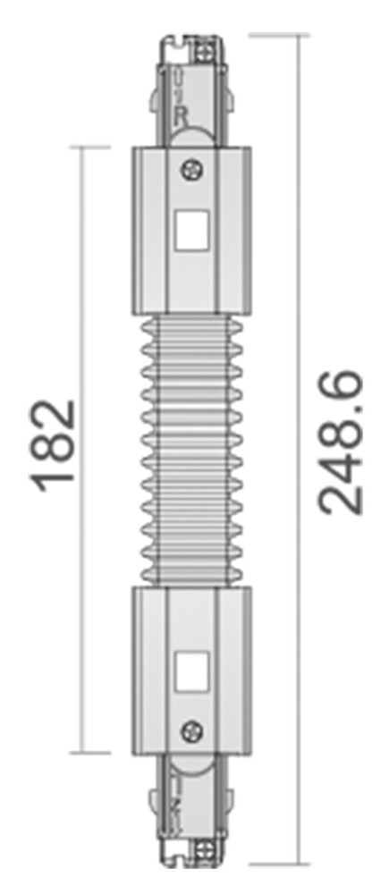 Flexibler Verbinder von der Marke Deko-Light für Schienensysteme, funktioniert mit 220-240V AC und 50-60Hz