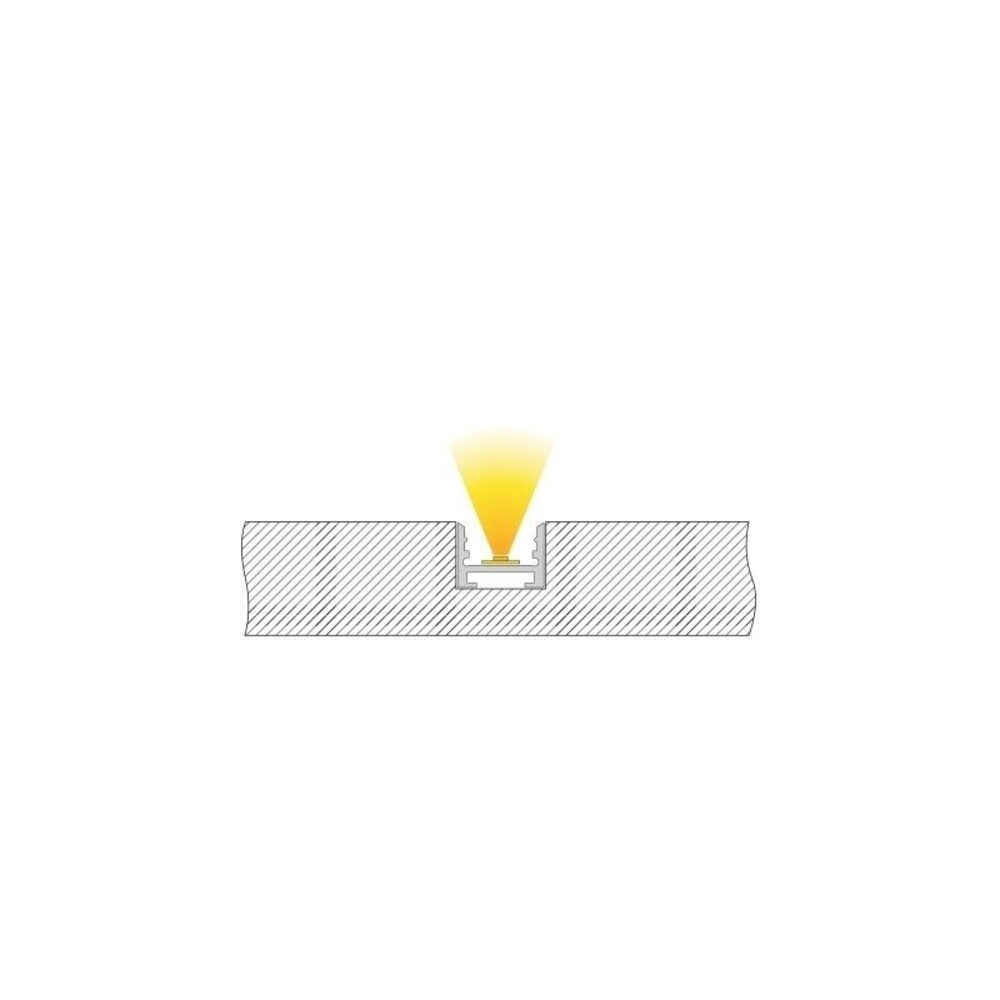 Hochwertiges LED-Profil in Weiß matt lackiert von Deko-Light