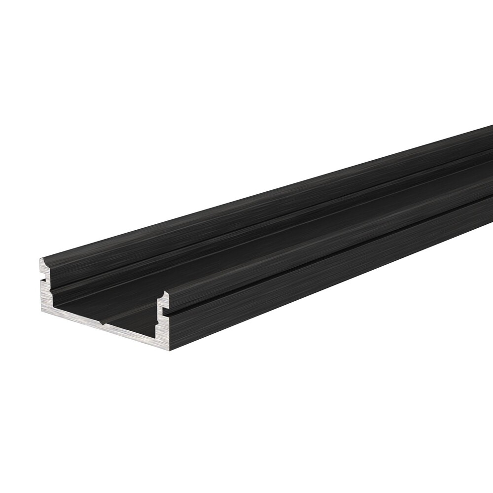 Elegantes, flaches LED Profil in Schwarz matt von der Marke Deko-Light