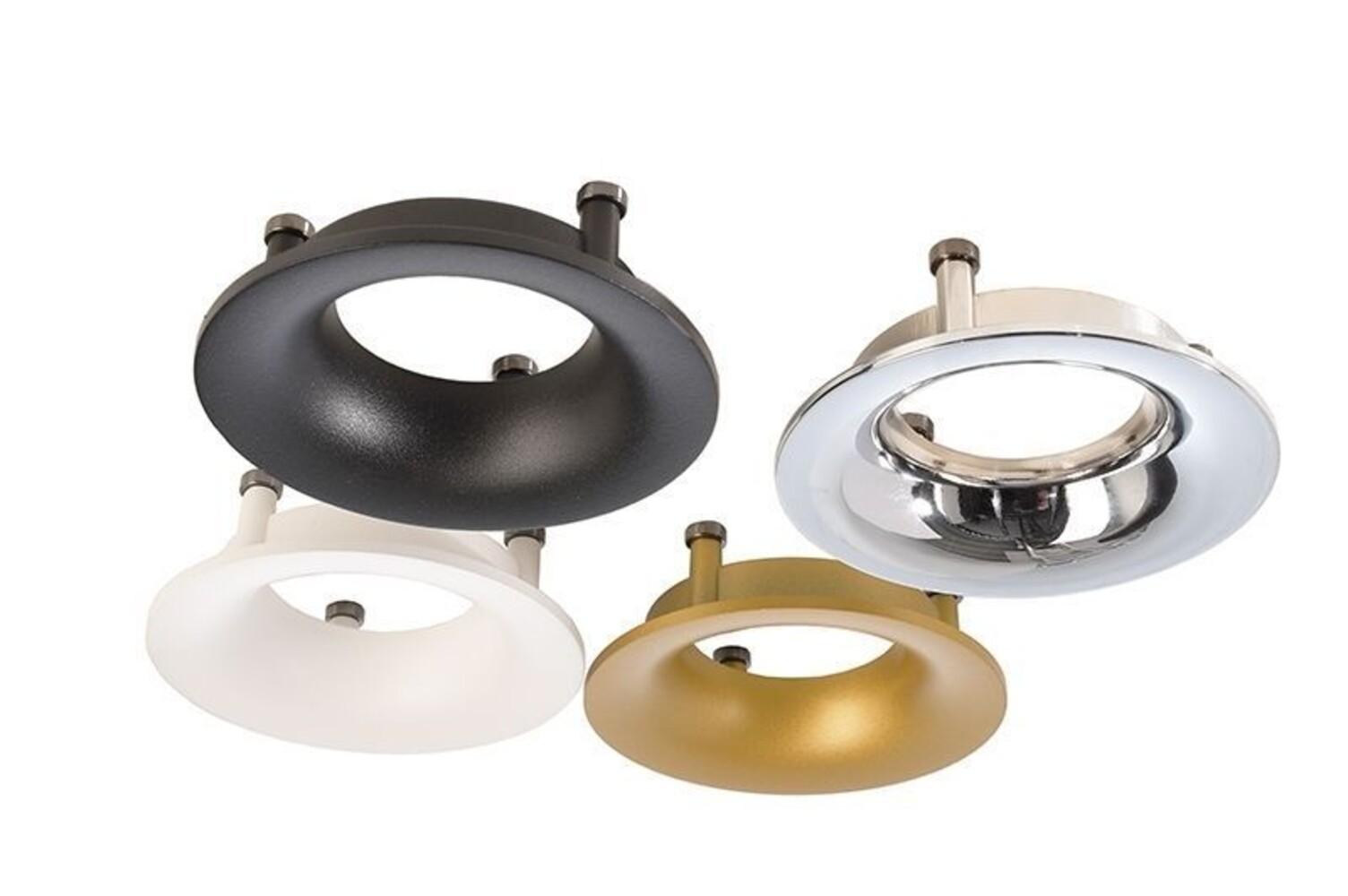 Modernes Zubehör von Deko-Light, Schwarzer Reflektor Ring für Serie Uni II, Höhe 26mm