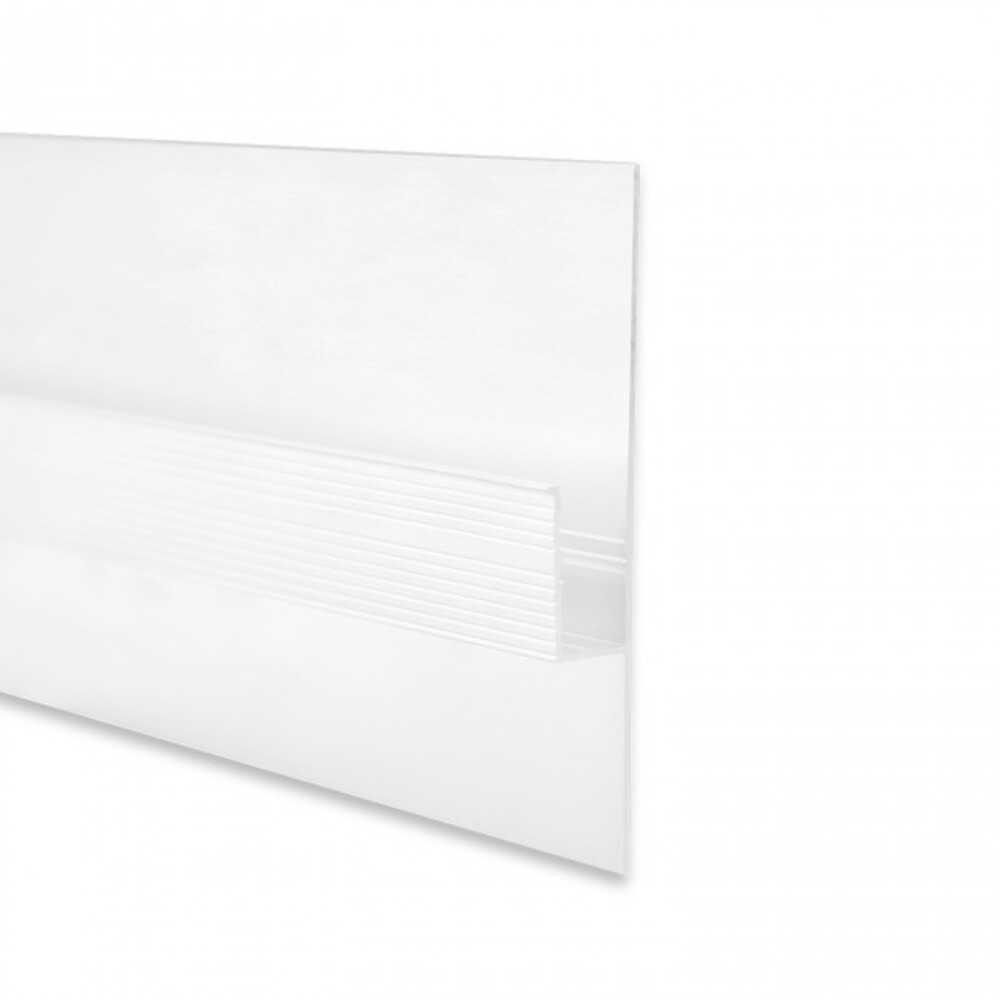 Hochwertiges GALAXY profiles LED Profil in elegantem Weiß für optimalen Lichteinfall