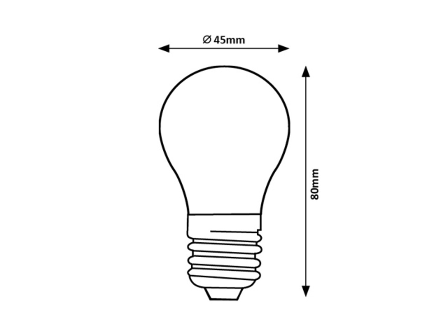 LED-Leuchtmittel 79059, E27, 5W, 4000K, 500lm, Kunststoff, weiß, neutralweiß, ø45mm