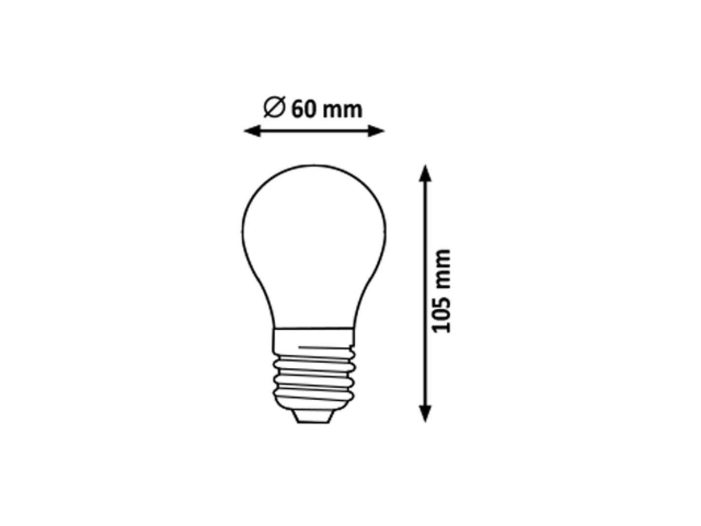 Filament Leuchtmittel 1525, E27, 10W, 4000K, 850lm, neutralweiß, ø60mm