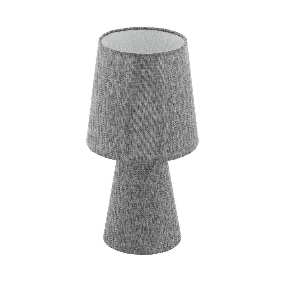 Elegante graue Tischleuchte von EGLO im Textil-Design