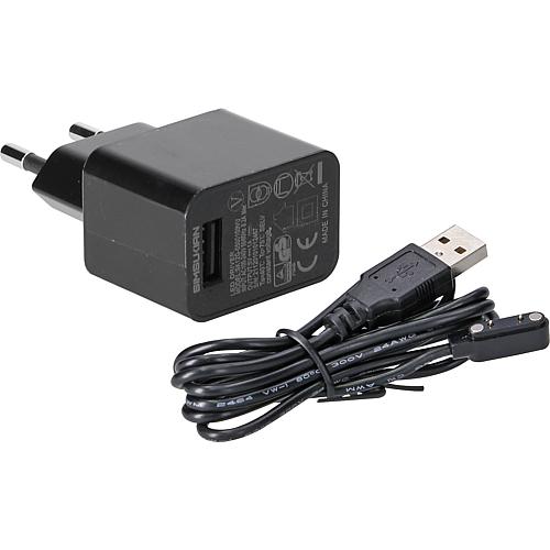 SIGOR Easy-Connect Netzteil mit Ladekabel für alle Nuindie Akku-Leuchten 1,2m schwarz