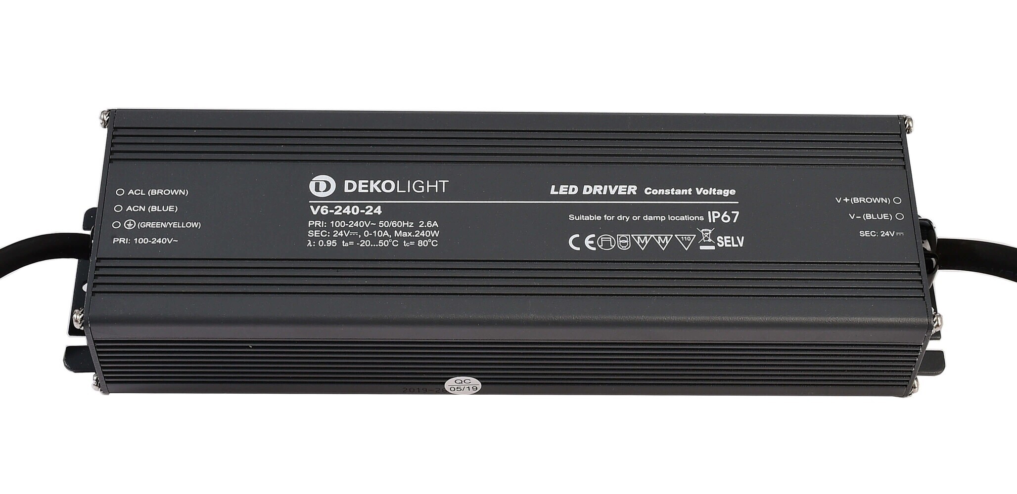 Hochwertiges, spannungskonstantes LED Netzteil von der Marke Deko-Light