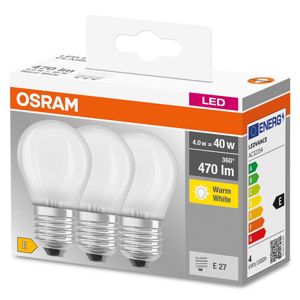 Hochwertiges LED-Leuchtmittel von OSRAM erhellend mit 2700 K Farbtemperatur
