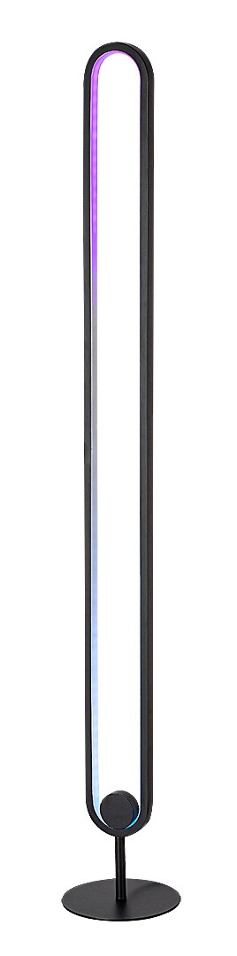 LED Stehlampe Barto 74051, 19W, Metall, schwarz-weiß, rgb, Modern, 125cm