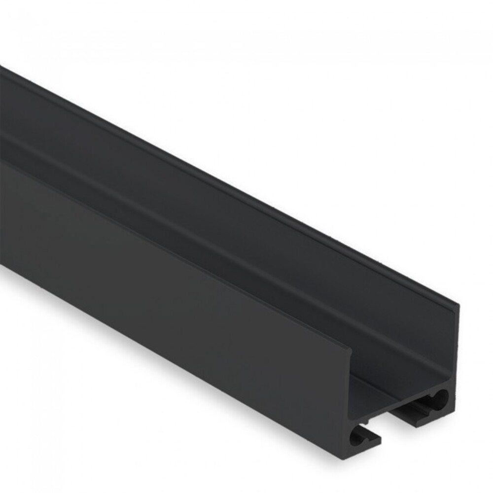 Schwarzes LED Profil von GALAXY profiles zur Aufbau-Montage