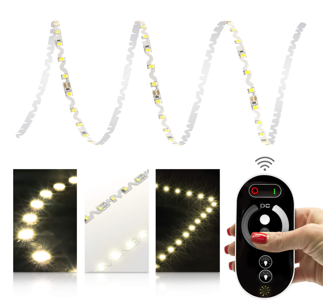 Hochwertiger LED-Streifen von LED Universum, glänzend und leuchtstark für eine perfekte Beleuchtung