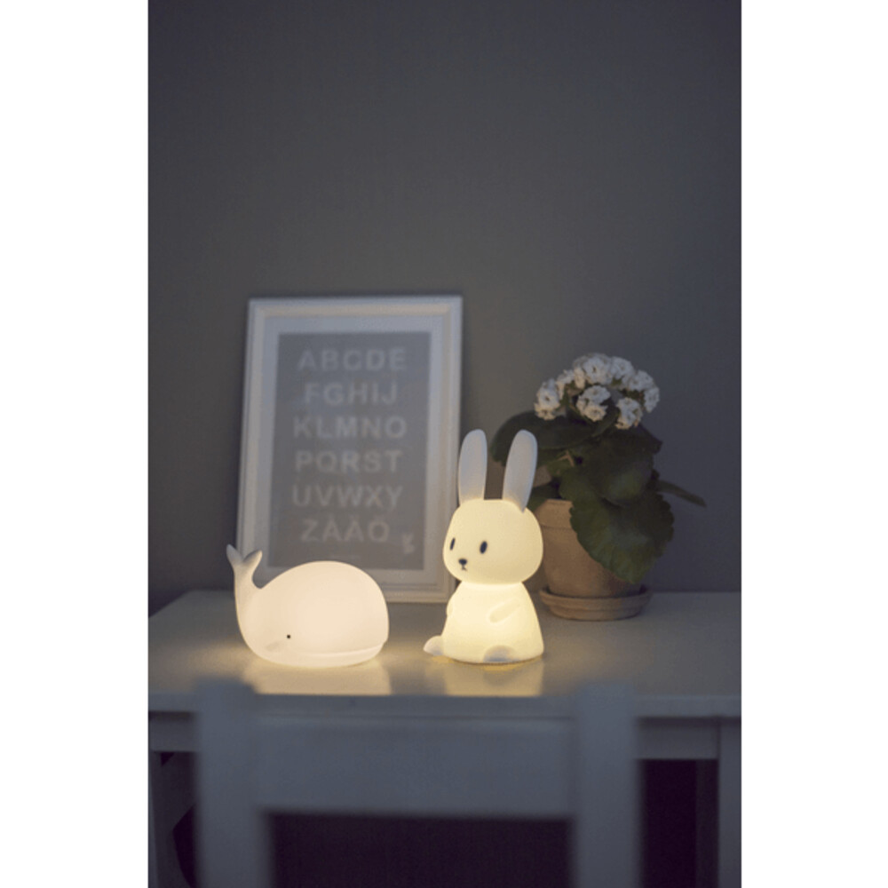 Weiße LED-Nachtlicht-Hasenform mit einstellbaren Farben von Star Trading