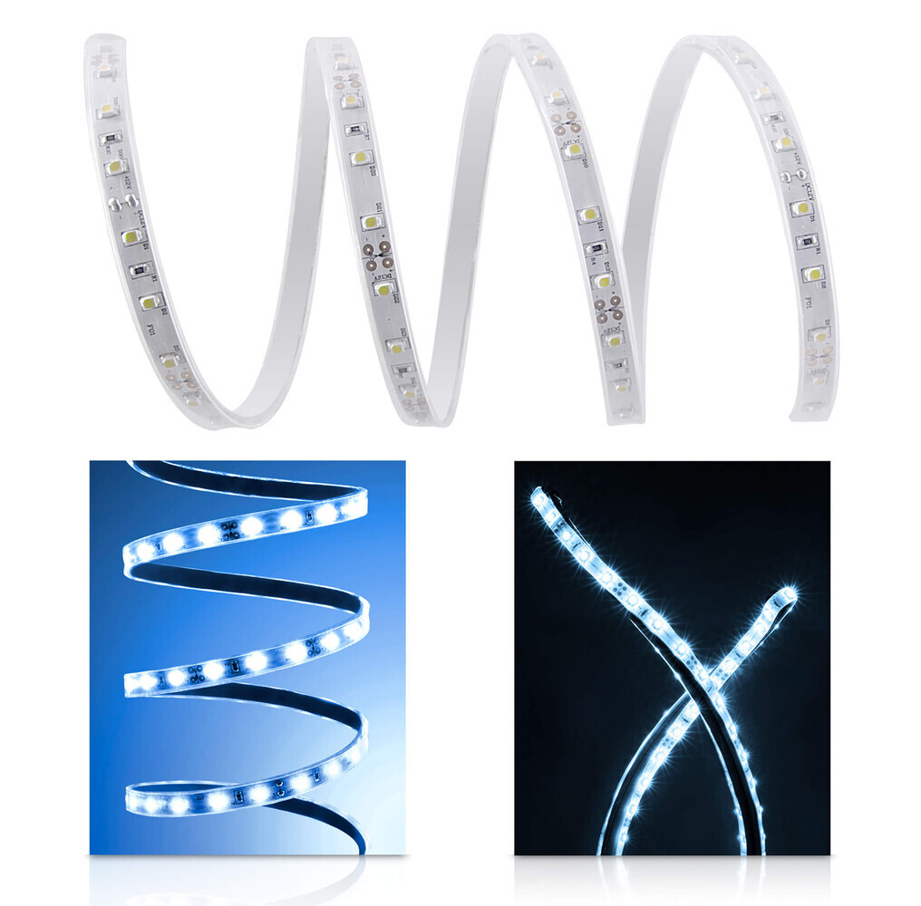 Hochwertiger, kaltweißer LED Streifen von LED Universum mit High Power Funktion, ideal für professionelle Anwendungen