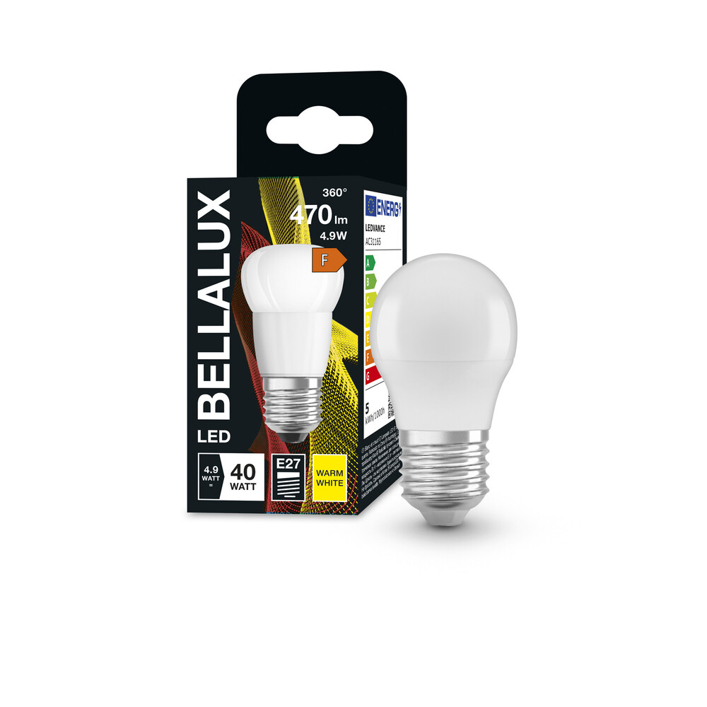 Eine hochwertige Bellalux Leuchtmittel-Lampe, die ein warmes Licht aussendet