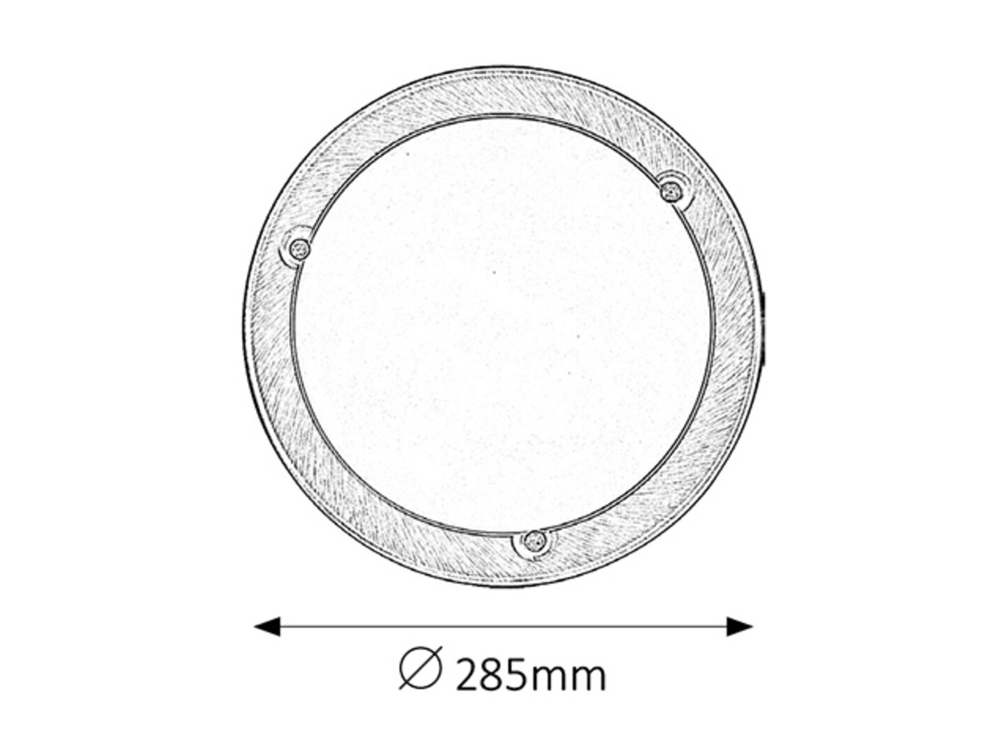 Deckenleuchte 1 Spot Ufo 5203, E27, Metall, bronze-silber-weiß, rund, Standard, ø285mm