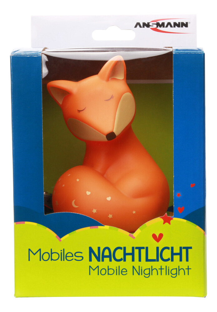 Ein leuchtendes Fuchs-Nachtlicht von der Marke Ansmann