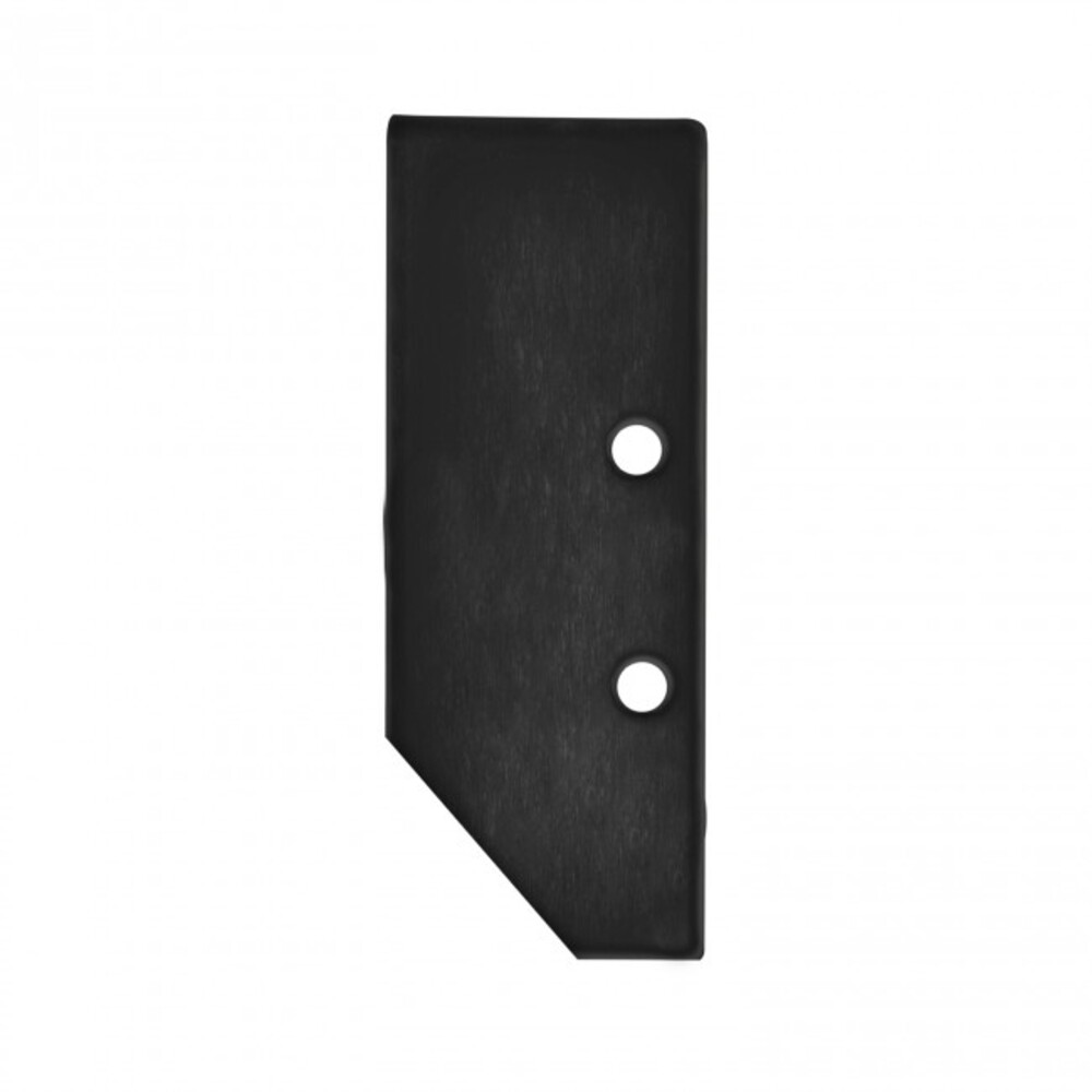 Hochwertige schwarze Endkappe von GALAXY profiles, perfekt für Aluminiumprofile
