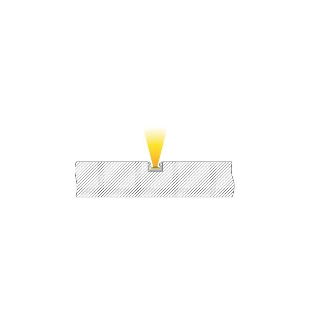 Eindrucksvolles flaches LED-Profil in Weiß matt von Deko-Light