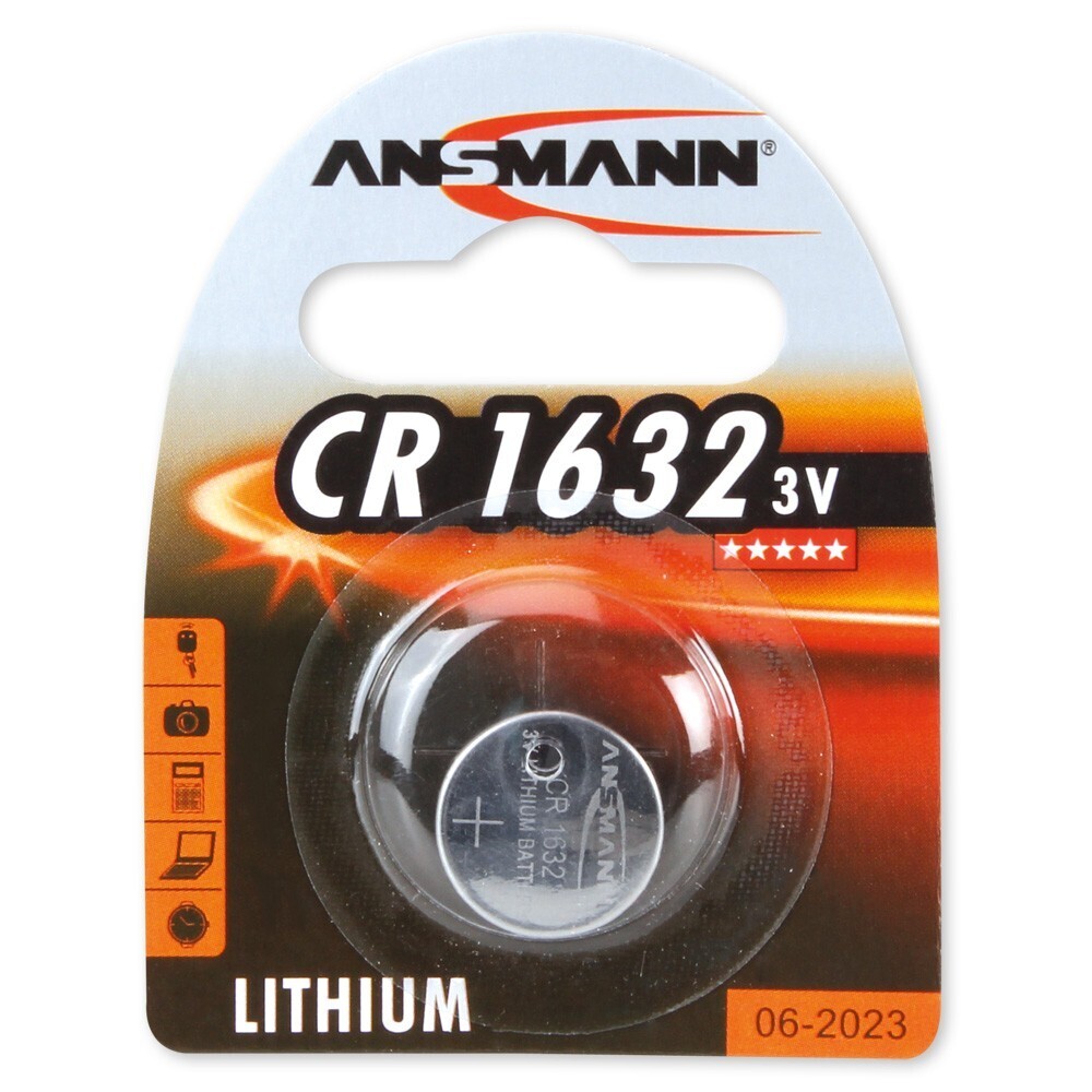 Hochwertige Knopfzellen von Ansmann – Lithium CR1632, für all Ihre elektronischen Geräte geeignet