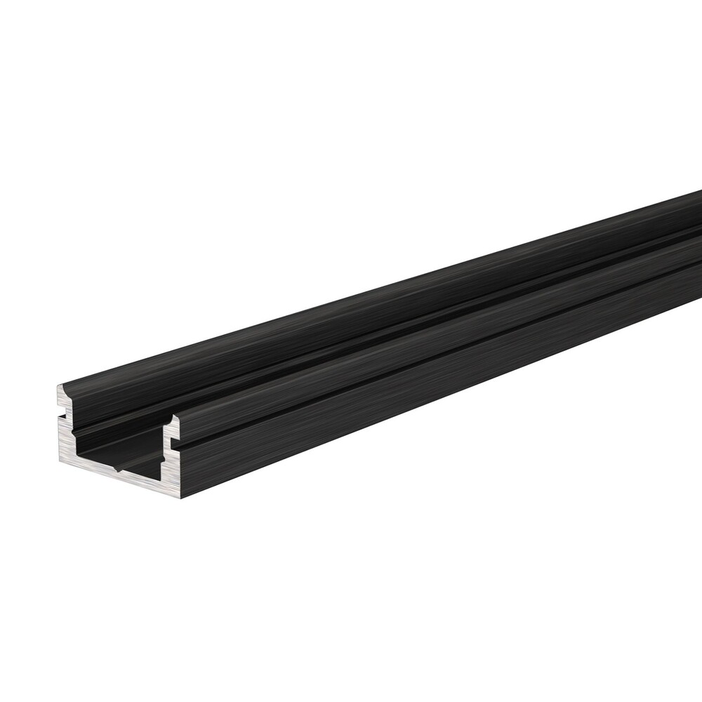 Elegantes und flaches LED-Profil in schwarz matt von Deko-Light, ideal für 8-9.3 mm LED-Streifen