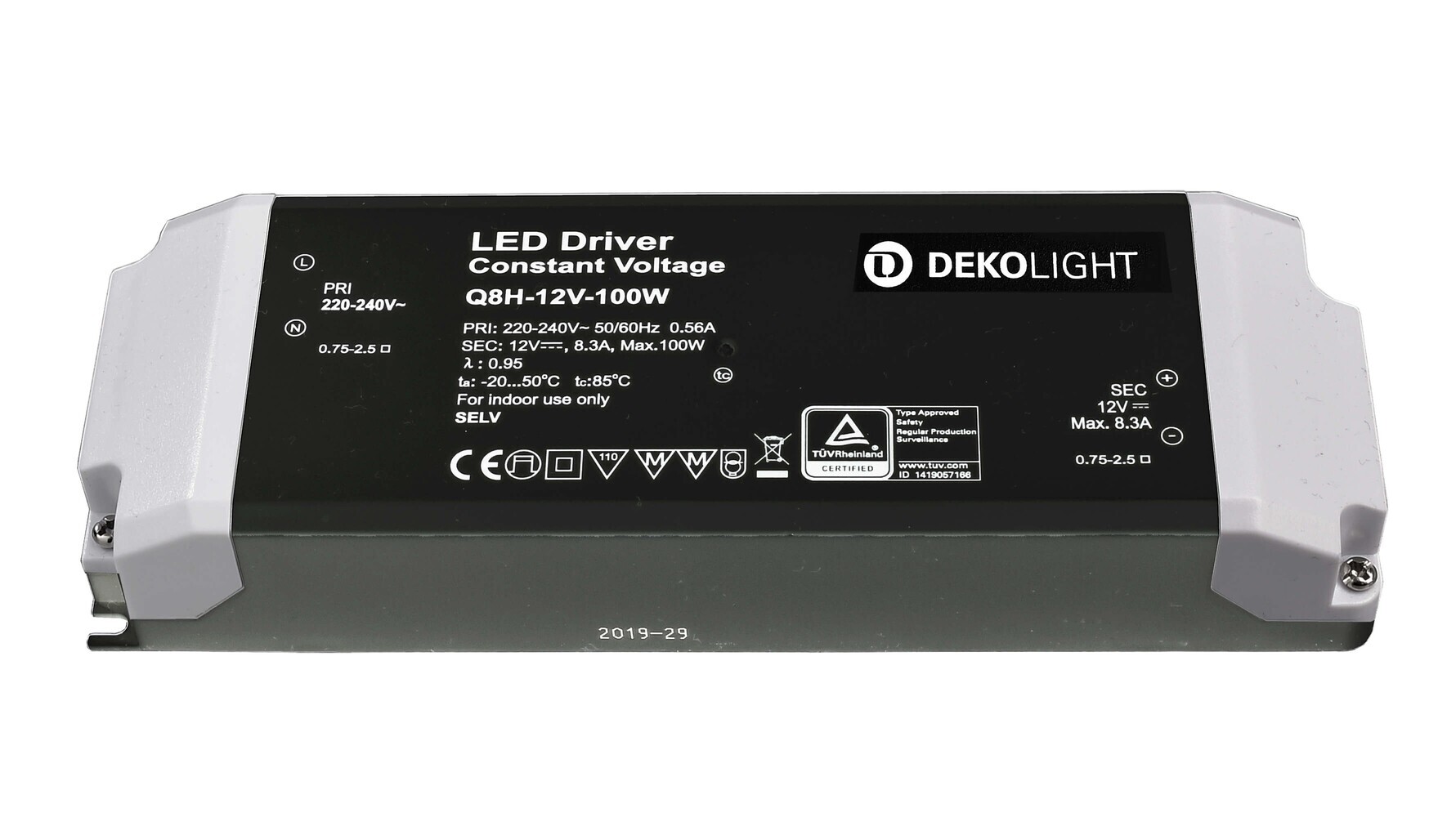 Hochwertiges LED Netzteil der Marke Deko-Light in professioneller Ausführung
