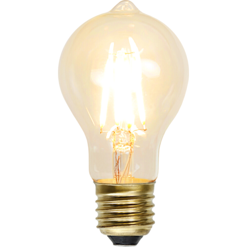 Hochwertiges, dimmendes LED-Leuchtmittel von Star Trading mit weichem Glühen und Edisonoptik