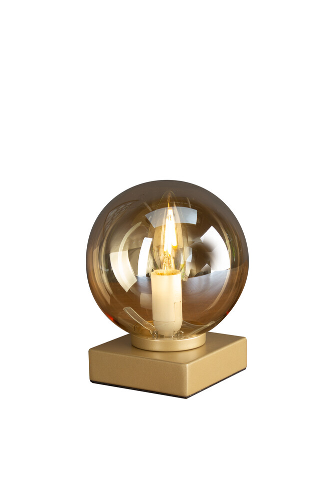 Charmante, goldene Tischleuchte, Modell PLUTO von der Marke ECO-LIGHT