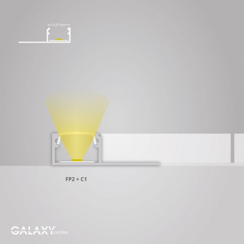 Hochwertiges LED-Profil in edlem Design von GALAXY profiles