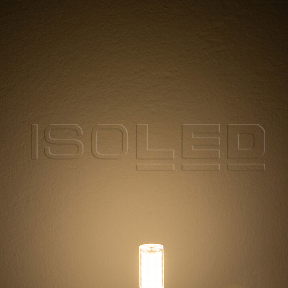 Hochwertiges dimmbares LED-Leuchtmittel von Isoled strahlend in warmweißem Licht