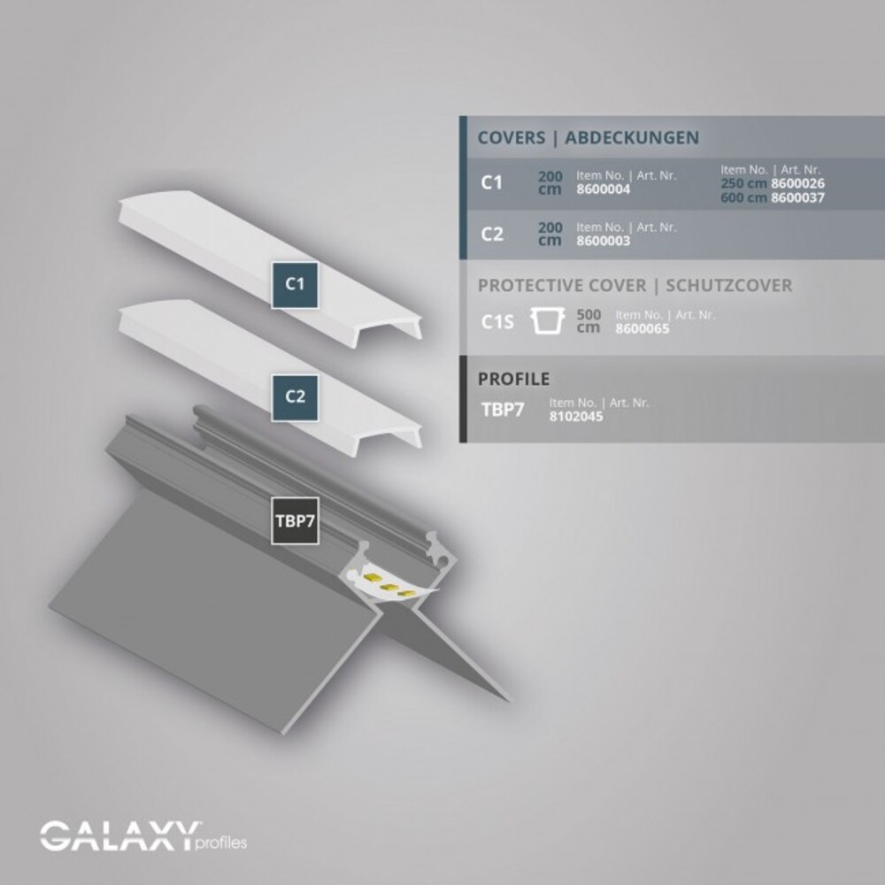 Hochwertiges LED Profil von GALAXY profiles in ansprechendem design für Trockenbau