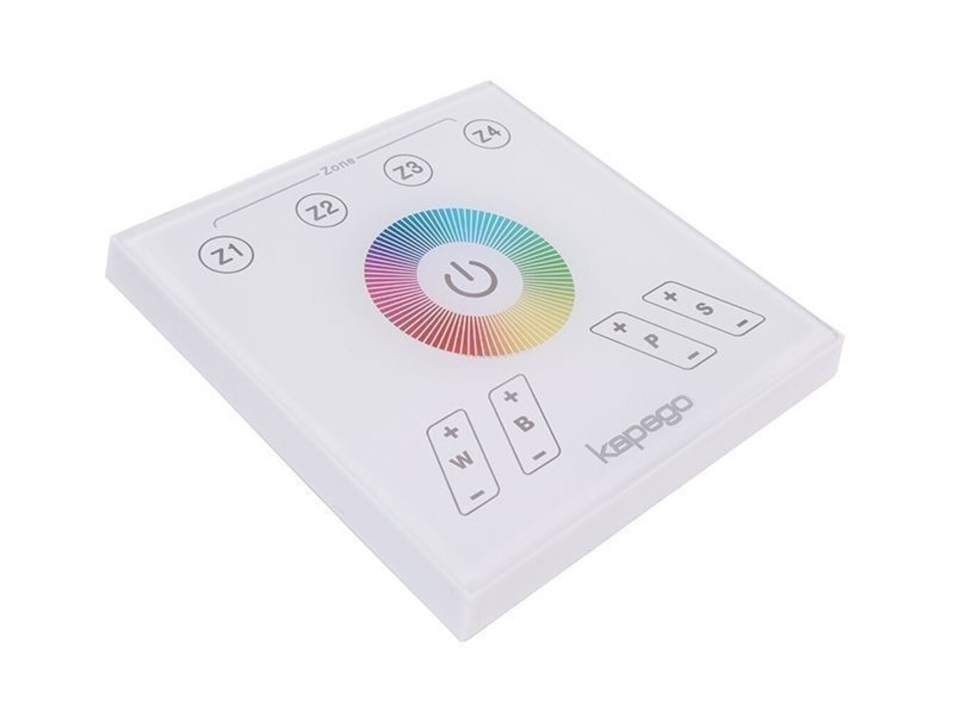 Deko-Light Controller mit eleganter Touchpanel-Oberfläche in Weiß, für optimale Farbsteuerung in einer Spannung von 220-240V