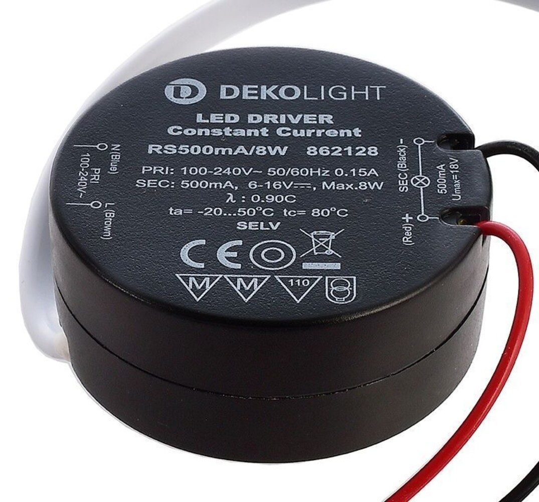 Deko-Light LED Netzteil in stromkonstanter Rundform