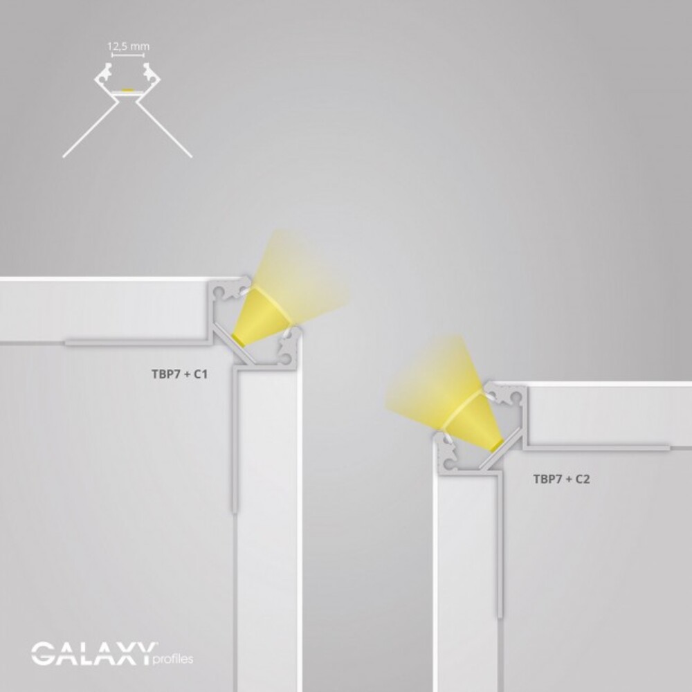 Hochwertiges LED-Profil von GALAXY profiles zur Beleuchtung