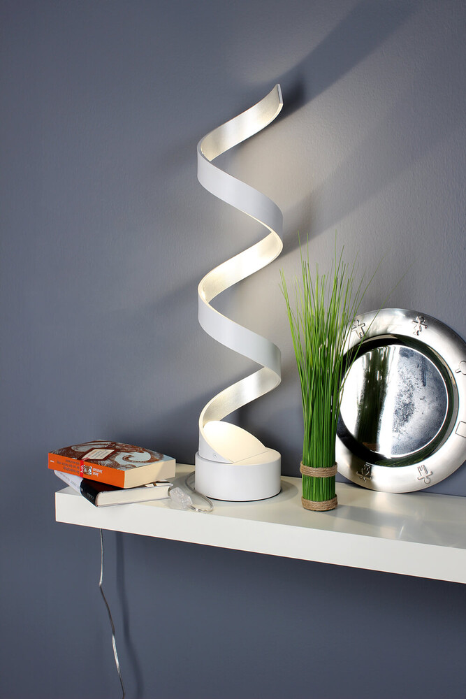 Elegante ECO-LIGHT Leselampe mit helix-Design