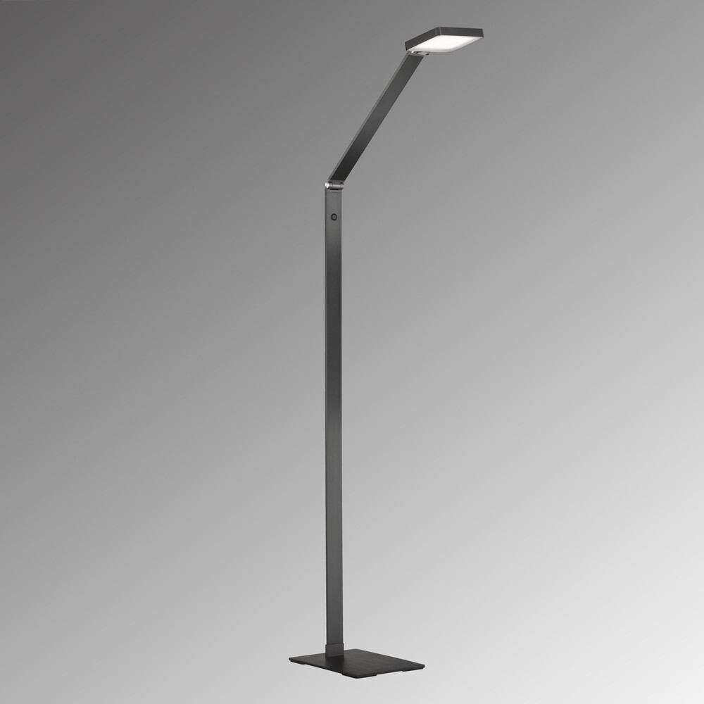 Elegante LED-Stehlampe in schwarz von Fischer & Honsel