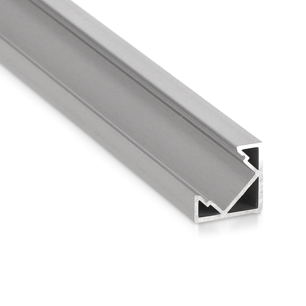 24V Aluminium Türschwellen LED Leiste - warmweiß - diffuse