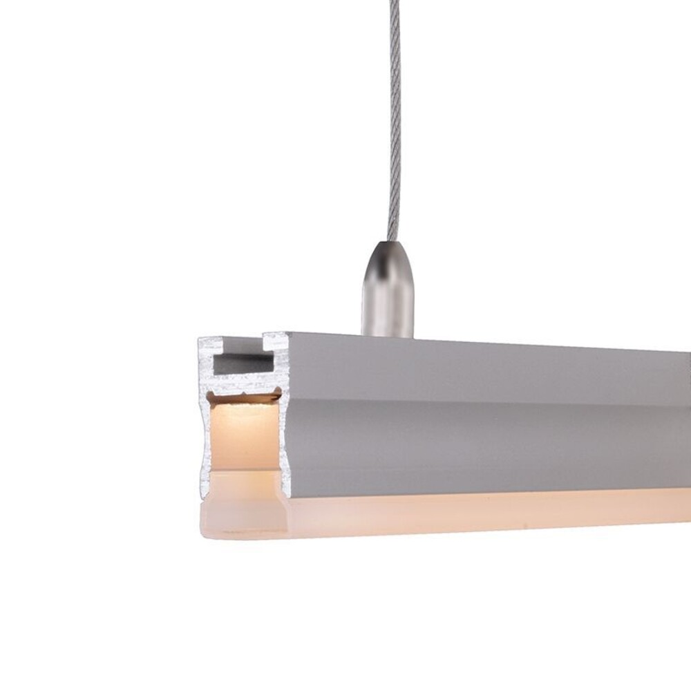Schön gefertigtes LED Profil von Marke Deko-Light in Silber matt eloxiert