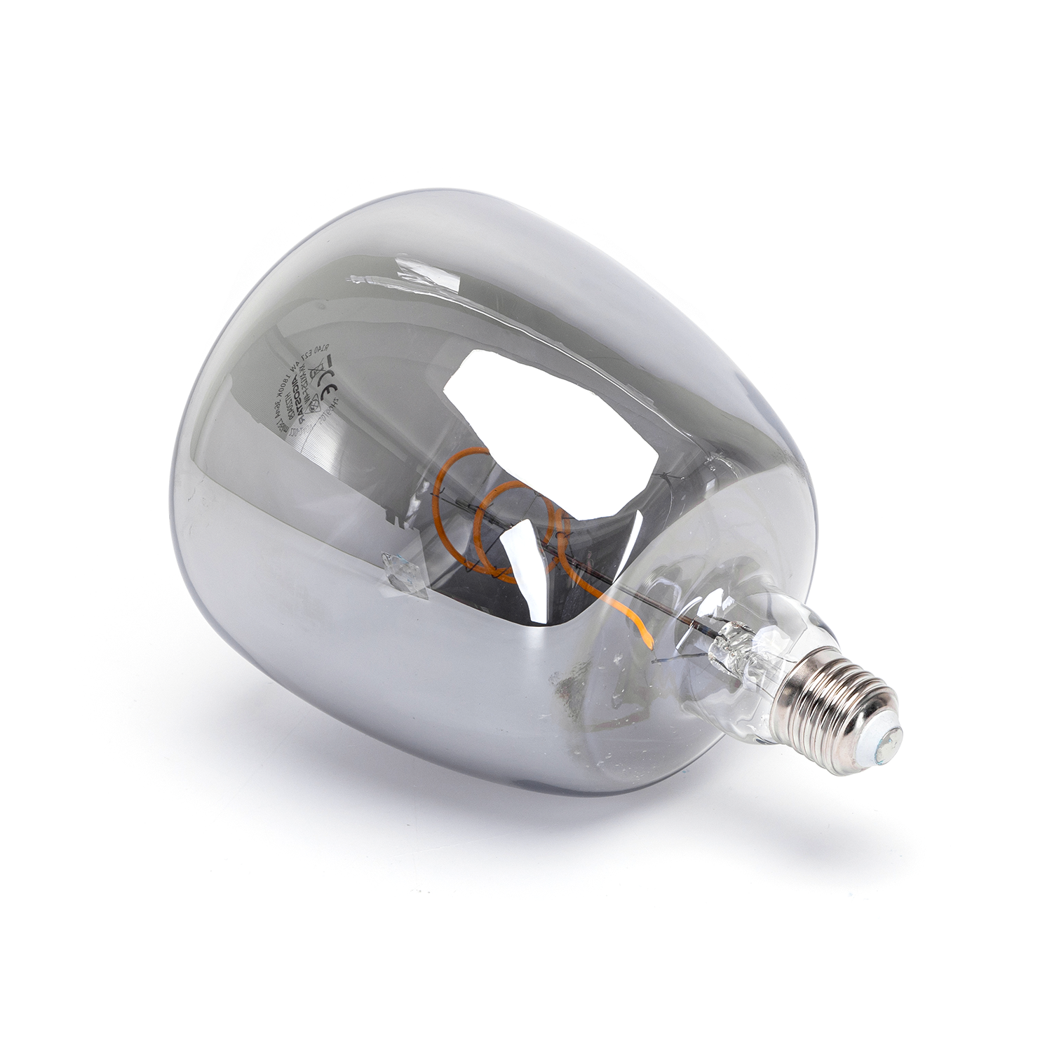 LED Leuchtmittel Filament Deko-Glühlampe R140 Sockel E27 4W 1800K/Amber/Smoke 280lm Ø140xH210mm