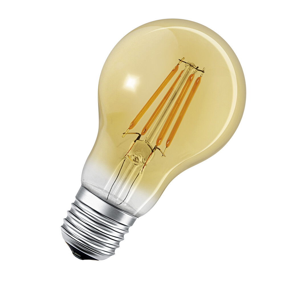 Ein glänzendes, einzigartiges Filament Leuchtmittel der Marke LEDVANCE mit bemerkenswerter Ausleuchtung von 680 lm