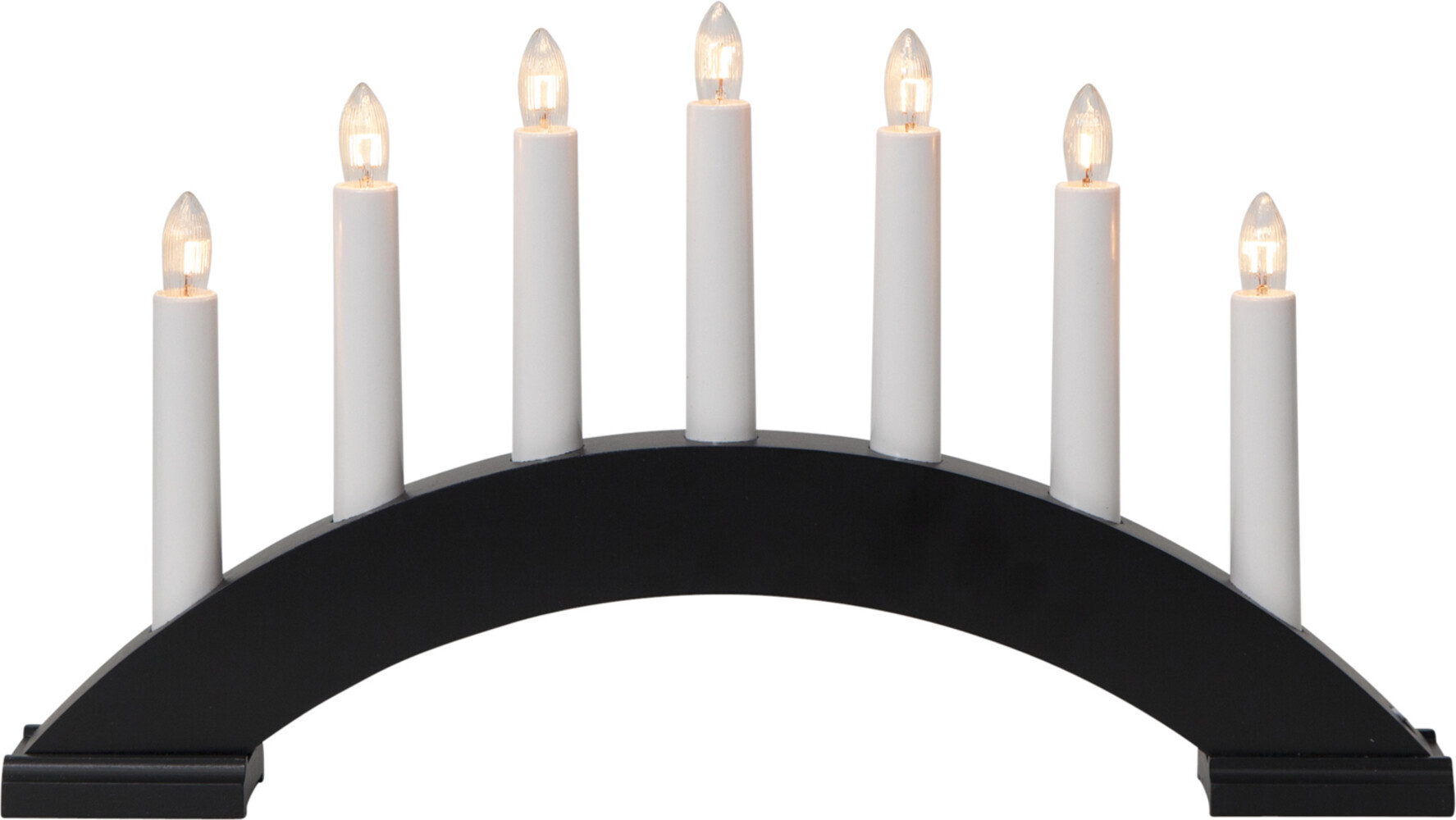 Eleganter schwarzer Leuchter mit 7 Flammen von Star Trading für ein angenehmes Ambiente